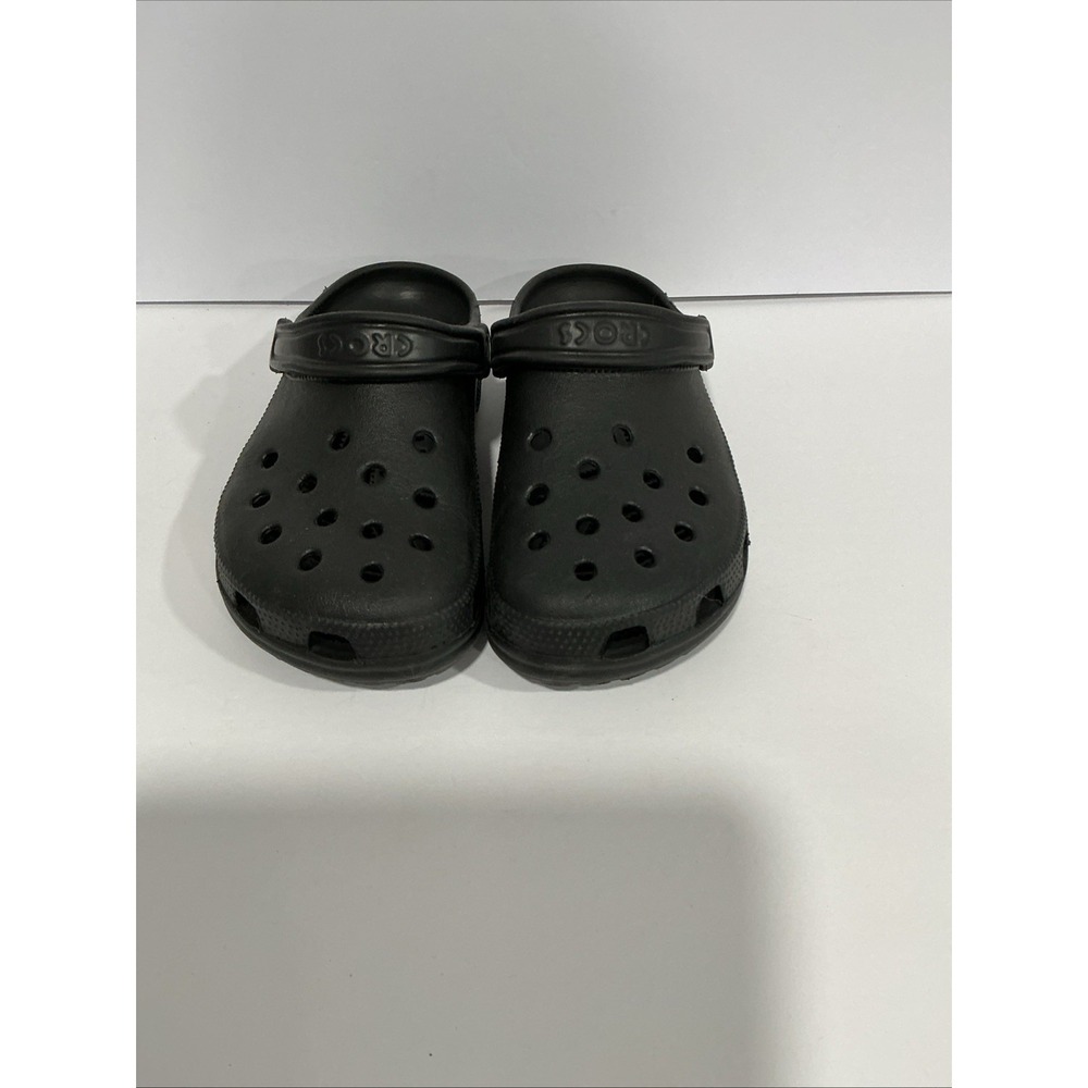Crocs Slip On Clogs, Men's 5 Women's 7, Black - Picture 2 of 7